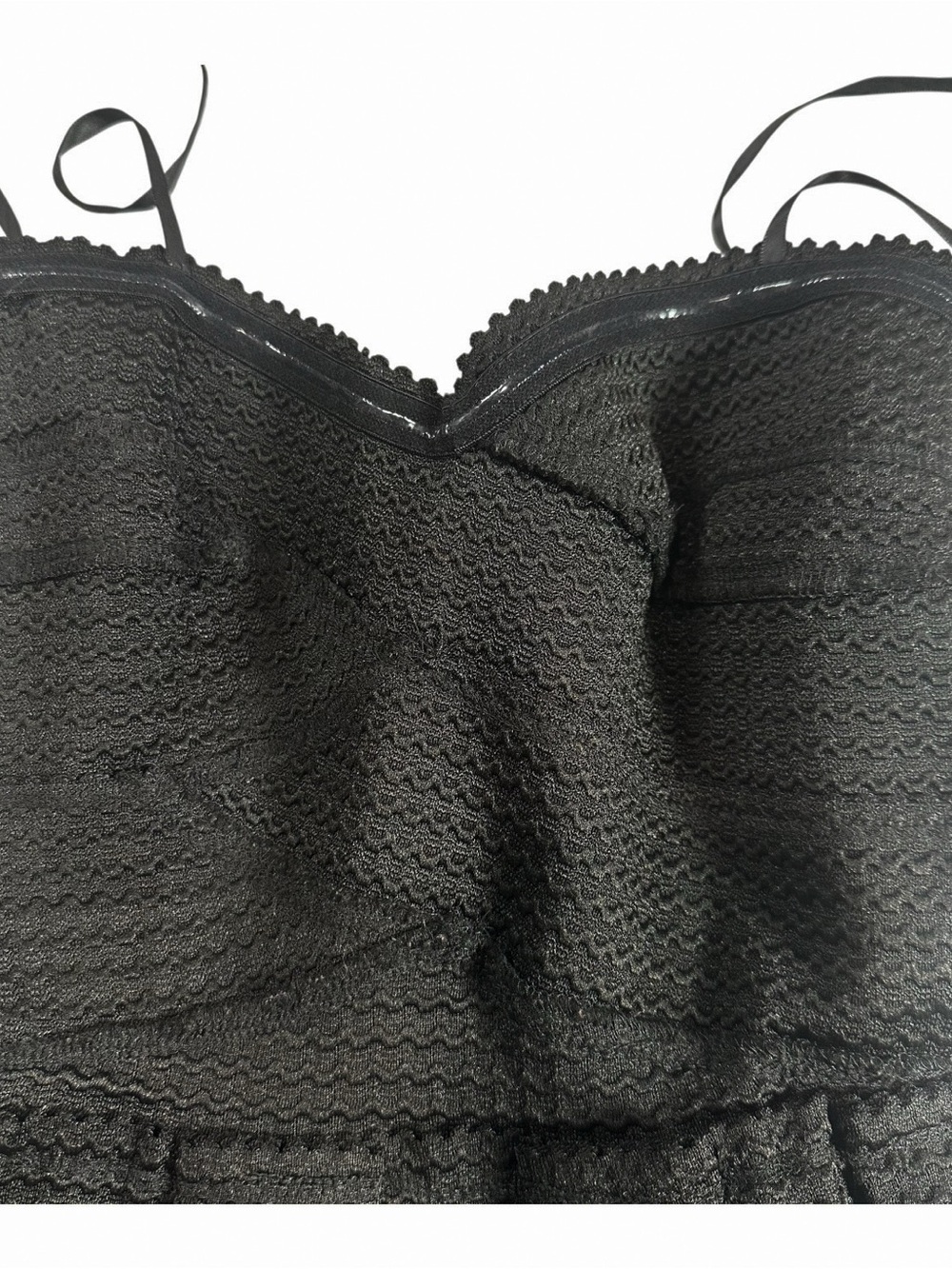 B. Darlin Black Strapless Fit & Flare Party Prom Formal Dress Juniors Size 1/2 - Picture 4 of 8